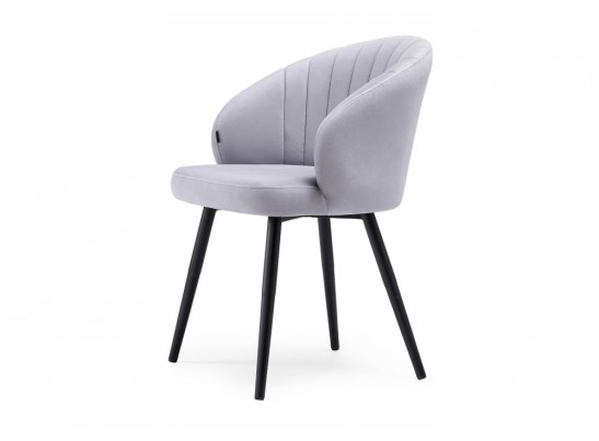 Стул на металлокаркасе Бэнбу черный / velutto 49 в Кургане