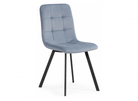 Стул на металлокаркасе Bruk light blue / black в Кургане