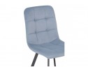 Стул на металлокаркасе Bruk light blue / black в Кургане