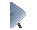 Стул на металлокаркасе Bruk light blue / black в Кургане