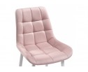 Стул на металлокаркасе Челси велюр розовый / белый в Кургане