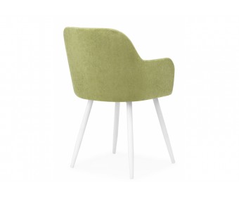 Стул на металлокаркасе Инфини 360 зеленый (ocean 013) / белый