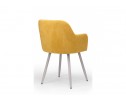 Стул на металлокаркасе Инфини горчичный (ocean 016) / серый в Кургане