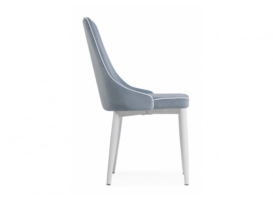 Стул на металлокаркасе Kora 1 light blue / white в Кургане