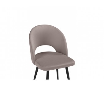 Стул на металлокаркасе Курбис латте (zd 290) / черный