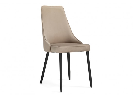 Стул на металлокаркасе Лана бежевый / черный в Кургане