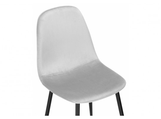 Стул на металлокаркасе Lilu light grey / black в Кургане