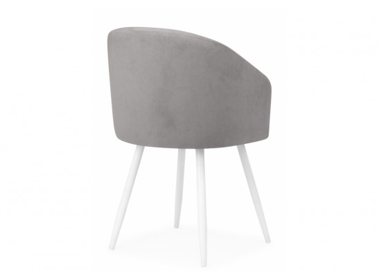 Стул на металлокаркасе Монер 360 темно-серый (glory 20) / белый