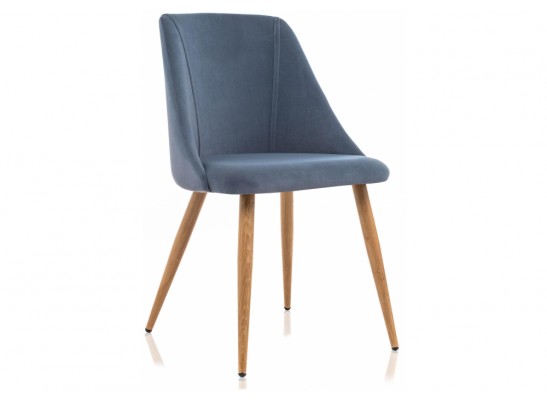 Стул на металлокаркасе Morgan blue / wood в Кургане