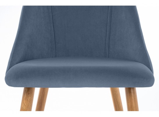 Стул на металлокаркасе Morgan blue / wood в Кургане