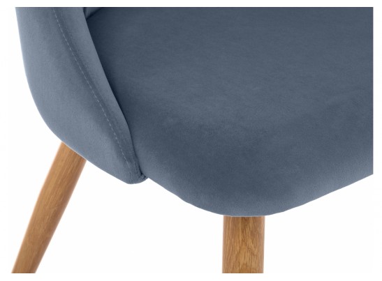 Стул на металлокаркасе Morgan blue / wood в Кургане