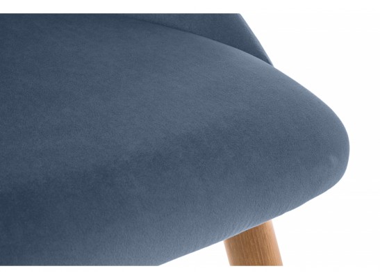 Стул на металлокаркасе Morgan blue / wood в Кургане