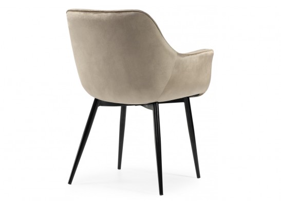 Стул на металлокаркасе Remo champagne / black в Кургане