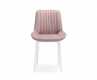 Стул на металлокаркасе Седа розовый / белый
