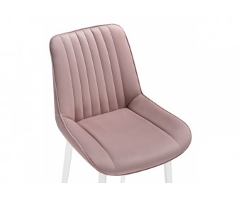 Стул на металлокаркасе Седа розовый / белый