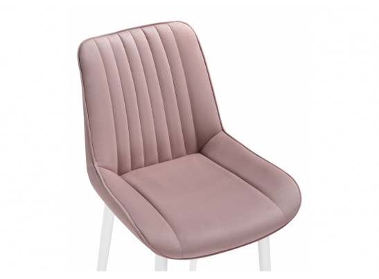 Стул на металлокаркасе Седа розовый / белый в Кургане