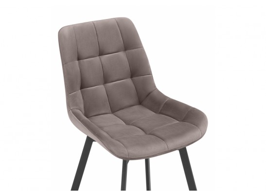 Стул на металлокаркасе Стронг вращающийся латте велютто 08 / черный каркас в Кургане