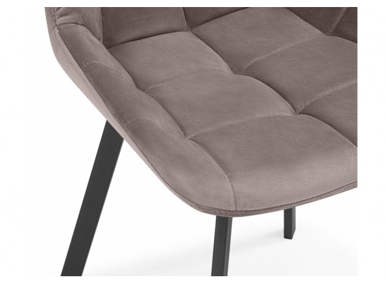 Стул на металлокаркасе Стронг вращающийся латте велютто 08 / черный каркас в Кургане