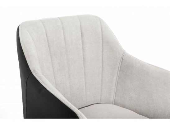 Стул Stef light grey / black в Кургане