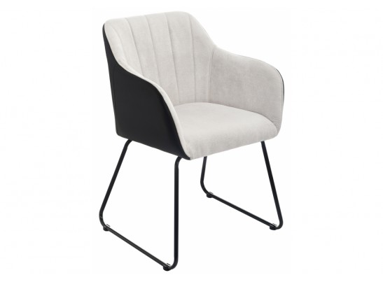 Стул Stef light grey / black в Кургане