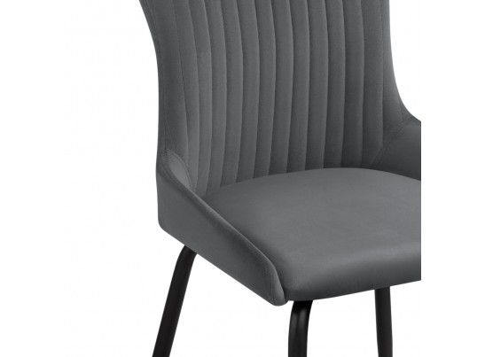 Стул на металлокаркасе Lado gray / black в Кургане