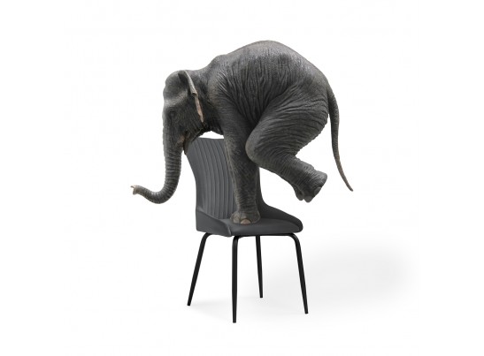 Стул на металлокаркасе Lado gray / black в Кургане