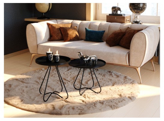 Комплект столиков SHT-CT3/CT3-2 черный муар в Кургане