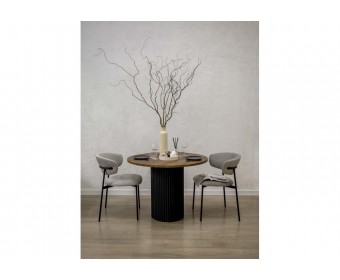 Стол Барел 100 орех кантри / черный