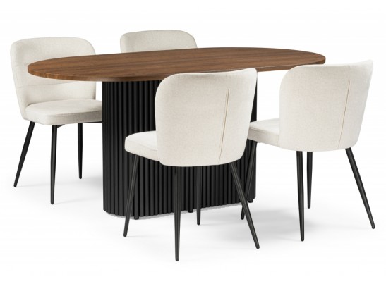 Стол Барон 160 х 90 орех кантри / черный в Кургане