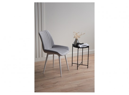 Стул на металлокаркасе Седа светло-серый (zd 960) / белый