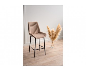 Полубарный стул Седа 360 бежевый (zd 210) / черный