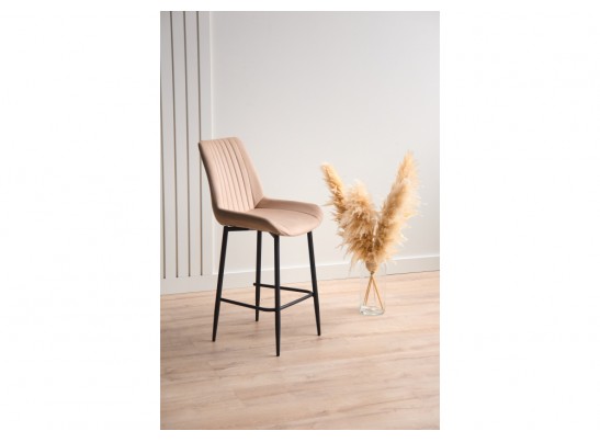 Полубарный стул Седа 360 бежевый (zd 210) / черный в Кургане
