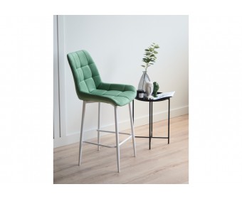 Полубарный стул Челси фисташковый (zd 651) / белый