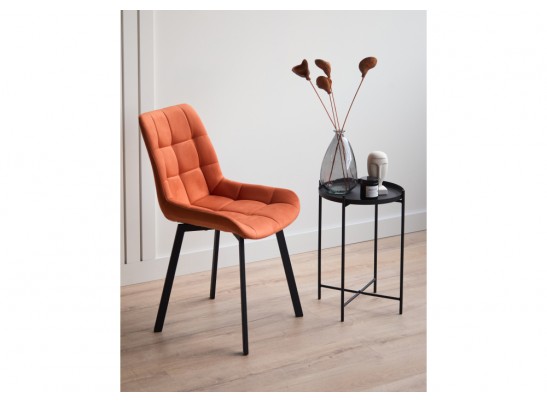 Стул на металлокаркасе Челси 360 П терракотовый (zd 432) / черный в Кургане