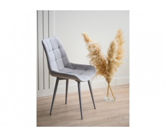 Стул на металлокаркасе Челси К светло-серый (zd 960) / серый