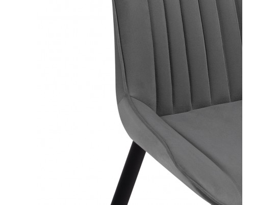 Комплект стульев Вейв 4 шт темно-серый / черный в Кургане