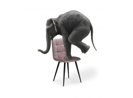 Стул на металлокаркасе Чилли К розовый 37 / черный в Кургане