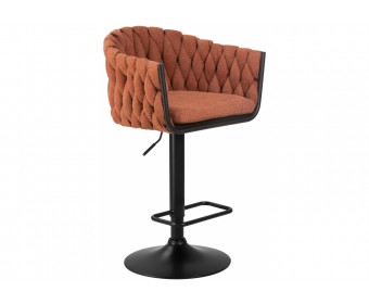 Барный стул 9690-LM Leon оранжевый / черный