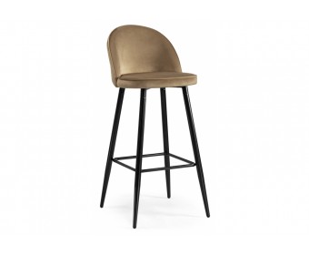 Барный стул Dodo 1 beige with edging / black