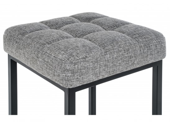 Барный стул Лофт рогожка графит / черный матовый в Кургане