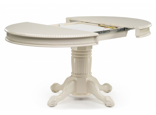 Деревянный стол Альфред круглый крем в Кургане