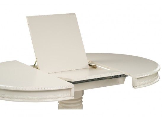 Деревянный стол Альфред круглый крем в Кургане