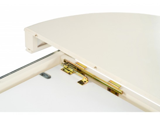 Деревянный стол Альфред круглый крем в Кургане