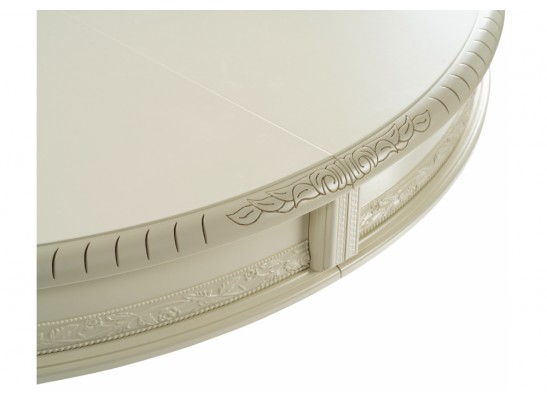 Деревянный стол Альфред круглый крем в Кургане