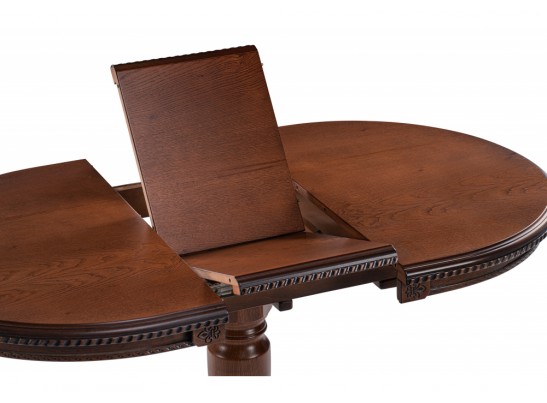 Деревянный стол Аллофан круглый миланский орех в Кургане