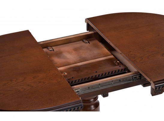 Деревянный стол Аллофан круглый миланский орех в Кургане