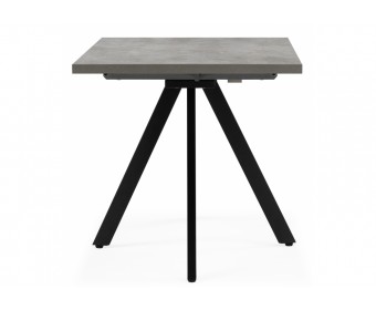 Деревянный стол Райн 32 116(160)x77 раздвижной цемент / черный