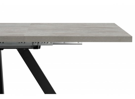 Деревянный стол Райн 32 116(160)x77 раздвижной цемент / черный в Кургане