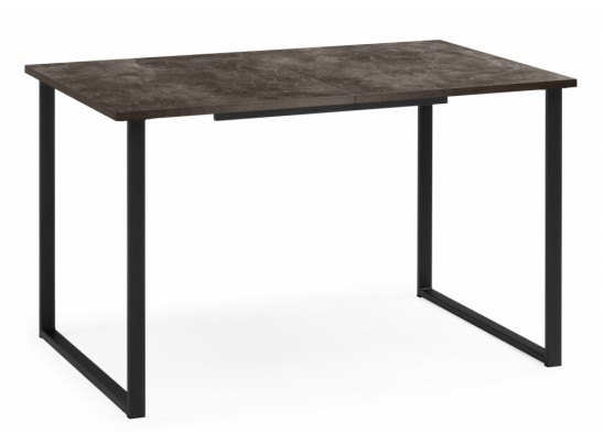 Деревянный стол Лиман 117 (157) x 77 бетон темный / черный матовый в Кургане