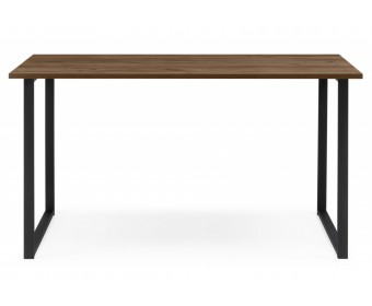 Деревянный стол Лиман 140 х 80 дуб крафт табачный / черный матовый